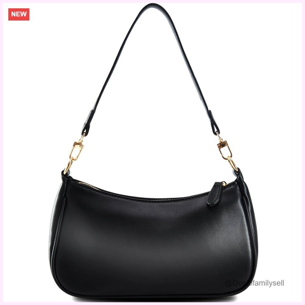 Small Vegan Leather Shoulder Bag Crossbody Hobo Purse Clutch